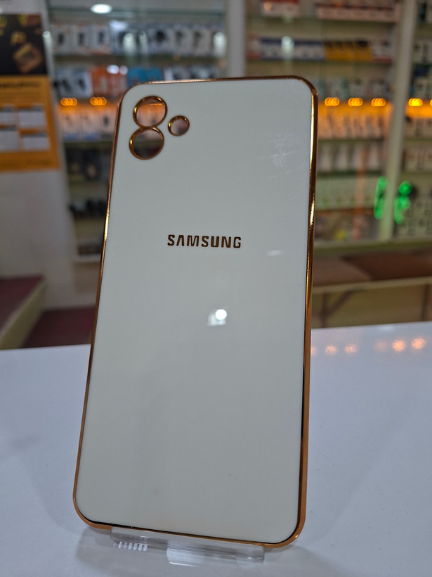 خرید قاب مای کیس سفید طلایی Samsung A04 از فروشگاه مجیتل